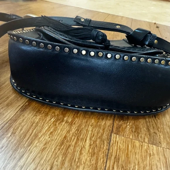 Chloe Hudson Black Braided Leather Crossbody Bag - Picture 7 of 7